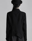 DOINDULGE Deconstructed Frayed Wool Top