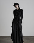 DOINDULGE Deconstructed Frayed Wool Top