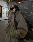 WARDEN EDGE Oversized Wool Coat with Elevated Collar - PINKPARKS