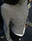 WARDEN EDGE High Neck Layered Effect Long-Sleeve Top - PINKPARKS