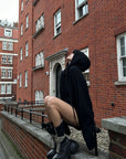 WARDEN EDGE Oversized Hooded Knit Sweater - PINKPARKS