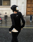 WARDEN EDGE Black Two-Layered Long Sleeve Top