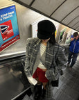 WARDEN EDGE Wool Plaid Overcoat - PINKPARKS
