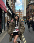WARDEN EDGE Reversible Green Puffer Jacket - PINKPARKS