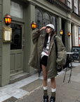 WARDEN EDGE Reversible Green Puffer Jacket - PINKPARKS