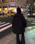 Rase le sol Devil Horn Fitted Hoodie - PINKPARKS