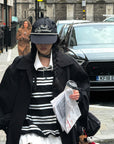 WARDEN EDGE Longline Black Trench Coat