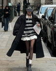 WARDEN EDGE Longline Black Trench Coat