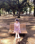 DreamyNerd Cozy Knit Hoodie & Shorts Set in Baby Pink