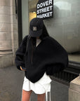 WARDEN EDGE Layered V-Neck Knit Sweater - PINKPARKS