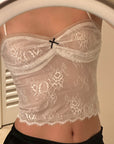 ROVENTE Lace Sheer Camisole - PINKPARKS