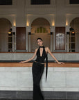 ROVENTE Draped Waistband Maxi Skirt - PINKPARKS