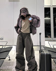 WARDEN EDGE Paratrooper Draped Wide-Leg Pants