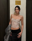 ROVENTE Lace Sheer Camisole - PINKPARKS