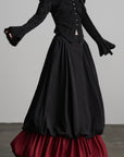 DOINDULGE Dual Layer Sculptural Bubble Hem Skirt
