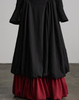 DOINDULGE Dual Layer Sculptural Bubble Hem Skirt