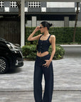 ROVENTE Sculpted Balloon Denim Trousers - PINKPARKS