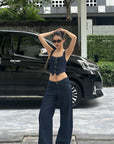 ROVENTE Sculpted Balloon Denim Trousers - PINKPARKS
