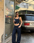 ROVENTE Sculpted Balloon Denim Trousers - PINKPARKS