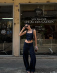 ROVENTE Sculpted Balloon Denim Trousers - PINKPARKS