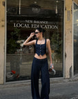 ROVENTE Sculpted Balloon Denim Trousers - PINKPARKS