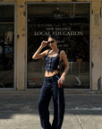 ROVENTE Sculpted Balloon Denim Trousers - PINKPARKS
