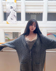 DreamyNerd Vintage Knit Oversized Cardigan