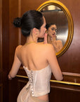 ROVENTE Lace Corset Bustier Top - PINKPARKS