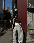 WARDEN EDGE Drawstring Casual Wide-Leg Sweatpants