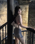 DreamyNerd Ribbed Knit Mini Skirt - PINKPARKS