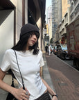 WARDEN EDGE Cropped Crew Neck Tee