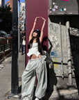 WARDEN EDGE Drawstring Casual Wide-Leg Sweatpants
