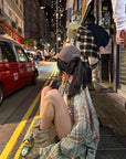 WARDEN EDGE Oversized Plaid Shirt - PINKPARKS