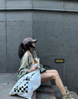 WARDEN EDGE Oversized Plaid Shirt - PINKPARKS