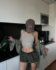 WARDEN EDGE Oversized Plaid Shirt - PINKPARKS