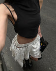 WARDEN EDGE Deconstructed Feather Fringe Skirt - PINKPARKS