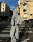 WARDEN EDGE Grey-Blue Hoodie Sweatpants Set