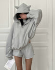 WARDEN EDGE Minimal Ribbed Jersey Set - PINKPARKS