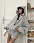 WARDEN EDGE Minimal Ribbed Jersey Set - PINKPARKS