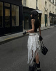 WARDEN EDGE Deconstructed Feather Fringe Skirt - PINKPARKS