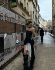 WARDEN EDGE Asymmetric Tube Dress