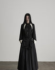 DOINDULGE Deconstructed Asymmetric Contrast Shirt