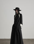 DOINDULGE Deconstructed Asymmetric Contrast Shirt