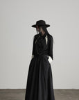 DOINDULGE Deconstructed Asymmetric Contrast Shirt
