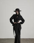 DOINDULGE Deconstructed Fray-Edge Sculpted Shirt