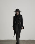 DOINDULGE Deconstructed Fray-Edge Sculpted Shirt