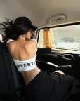 ROVENTE Backless Cap Sleeve Fitted Tee - PINKPARKS