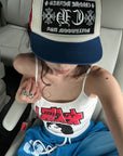WARDEN EDGE Graphic Spaghetti Strap Tank - PINKPARKS