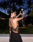 ROVENTE Inferno Wings Backless Tie Halter - PINKPARKS