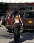 ROVENTE Backless Cap Sleeve Fitted Tee - PINKPARKS